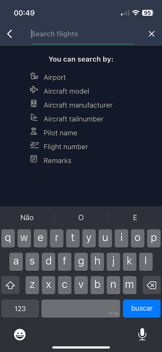 Logbook search